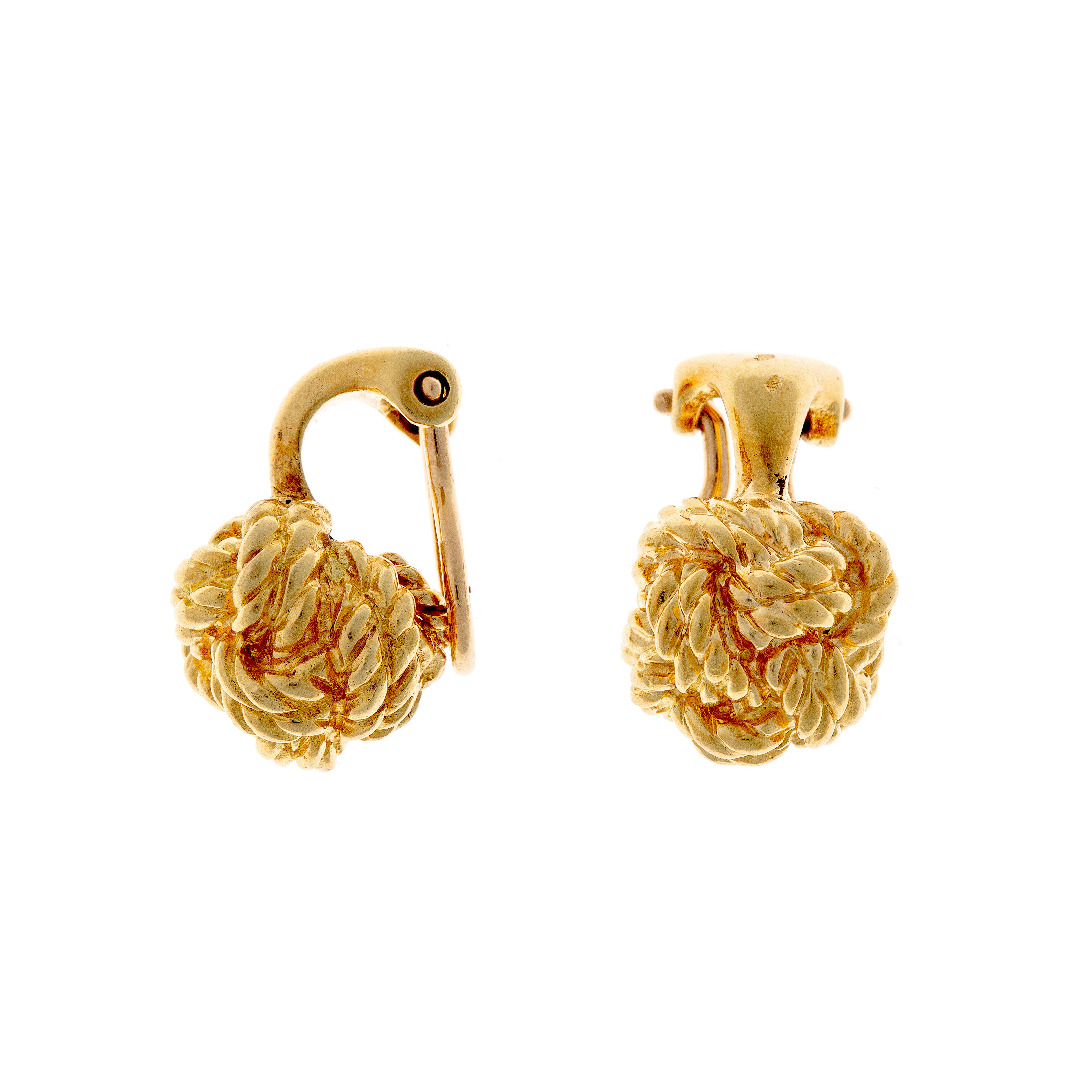 Hermes Gold Clip-on Earrings