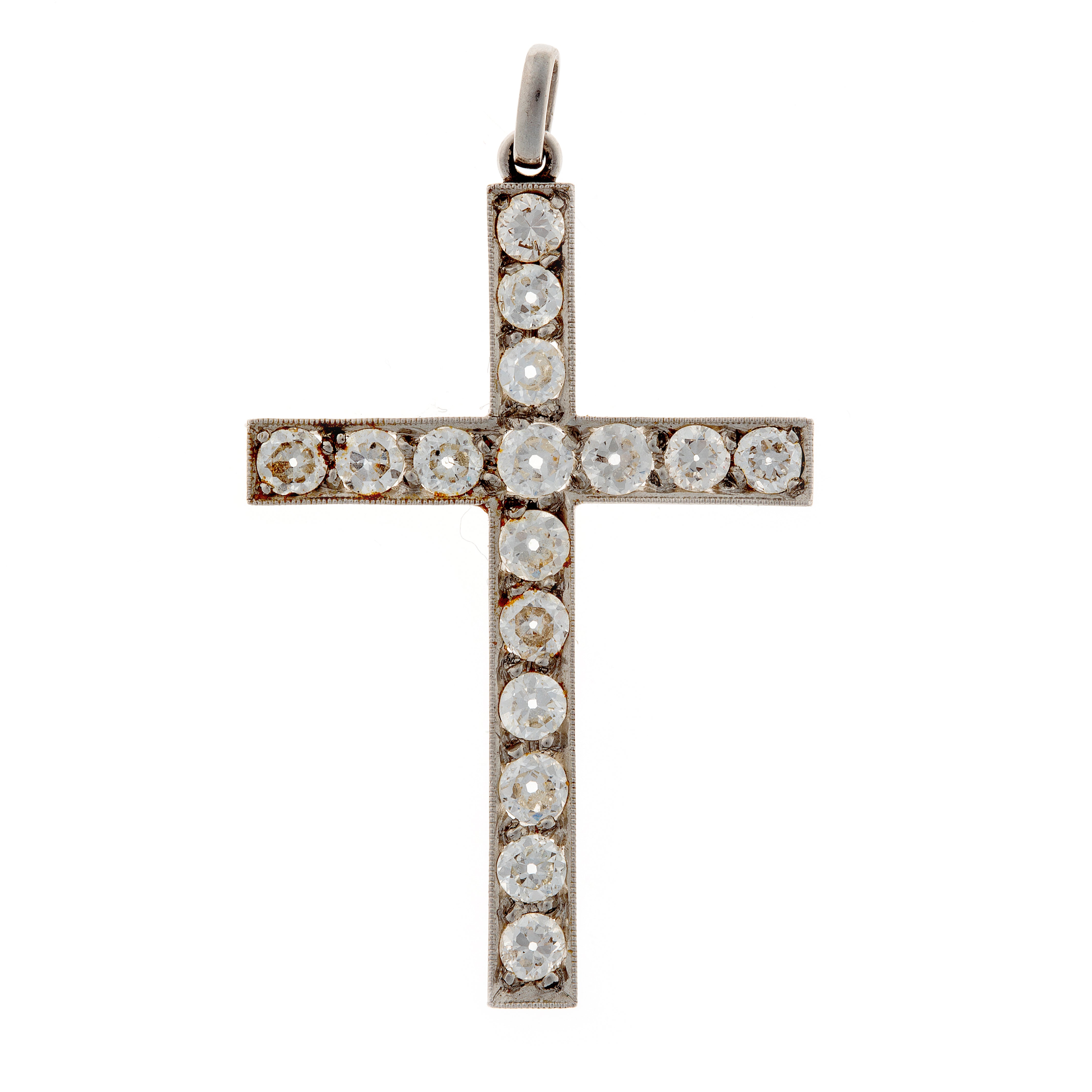 Platinum Diamond Cross Pendant