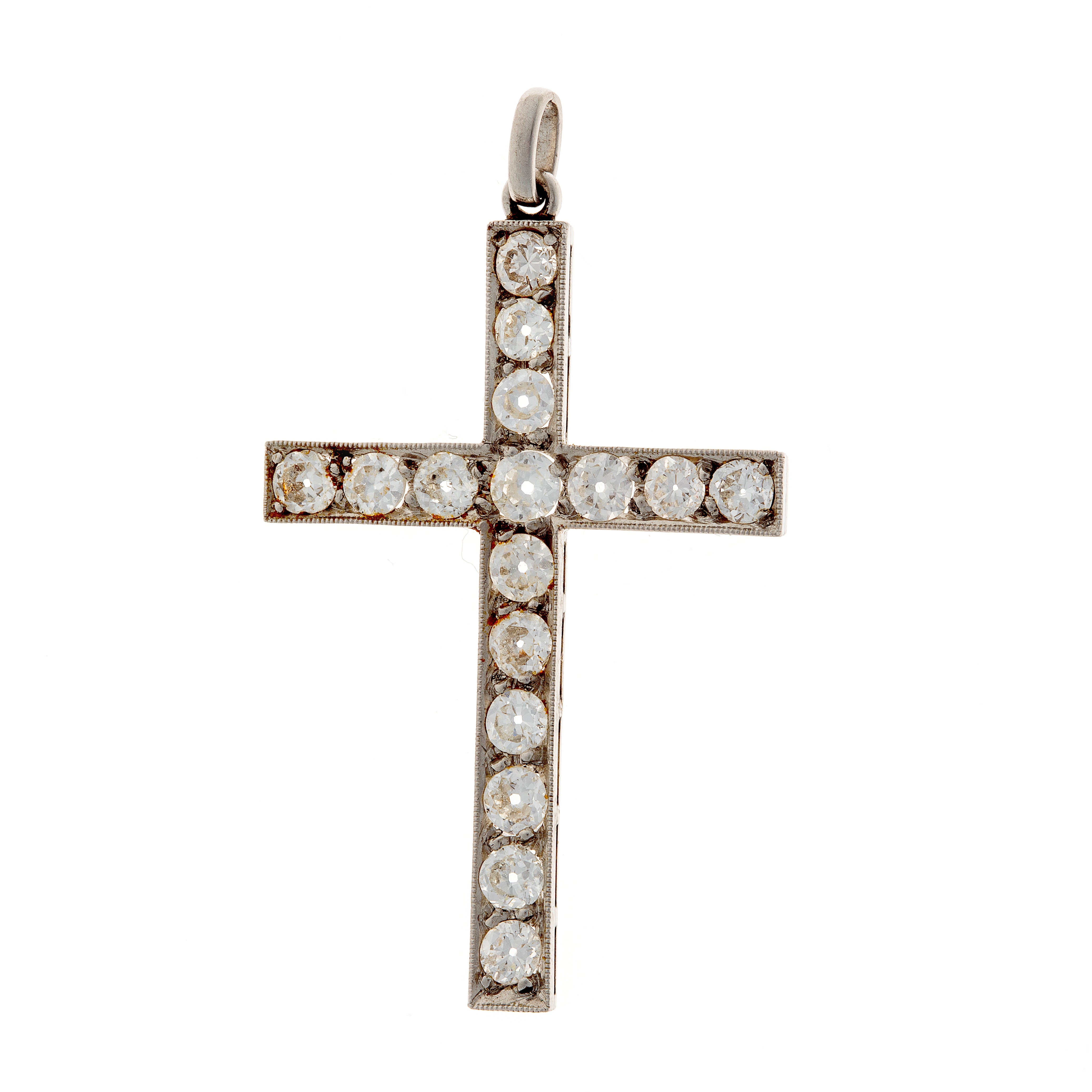 Platinum Diamond Cross Pendant