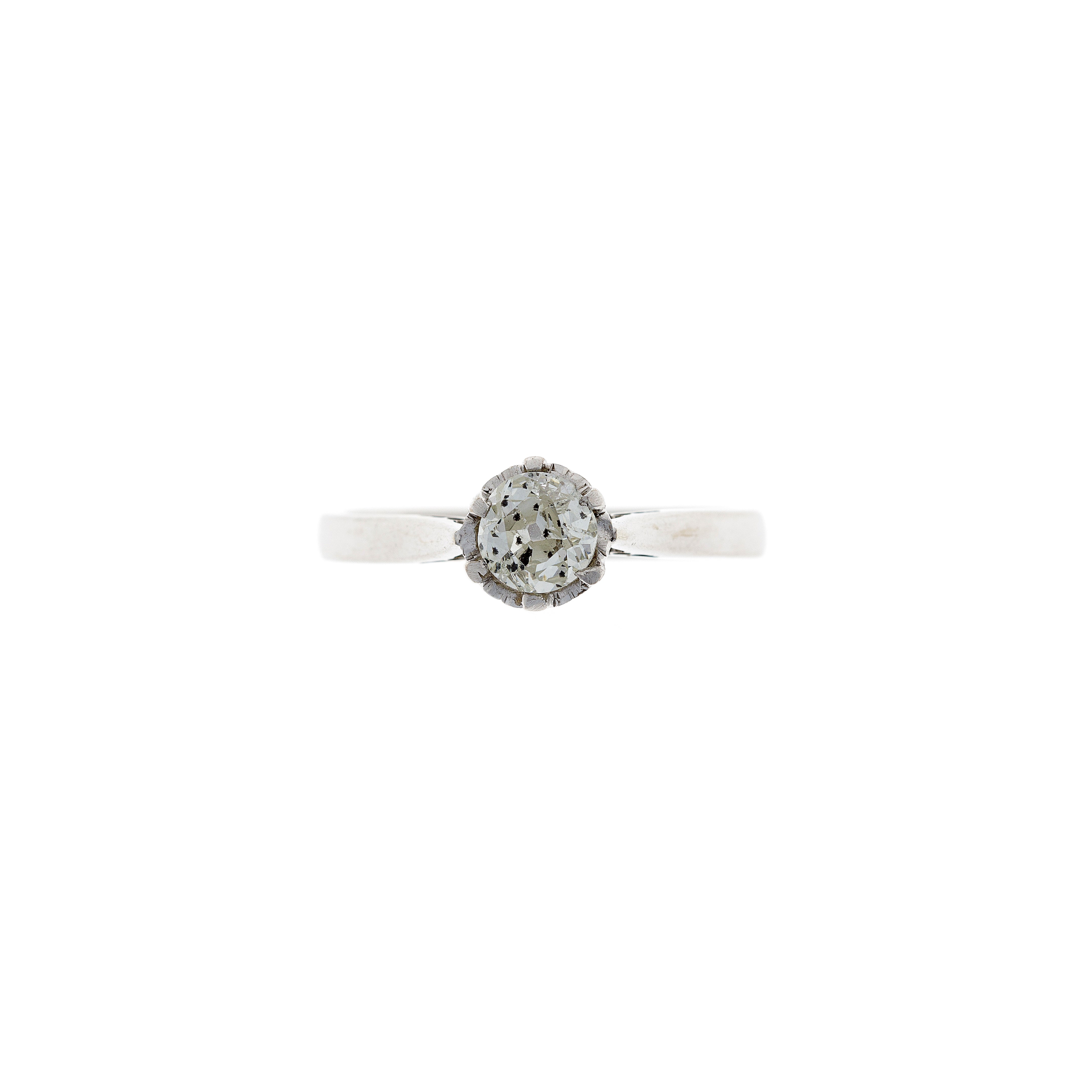 Diamond White Gold Solitaire Ring